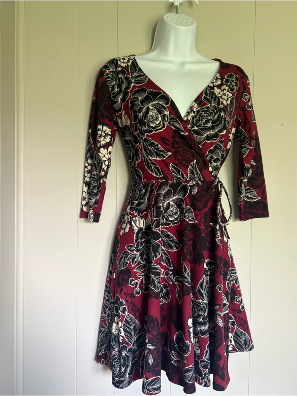 Red Floral Dress